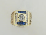 Colored Stone Rings  -  Men'